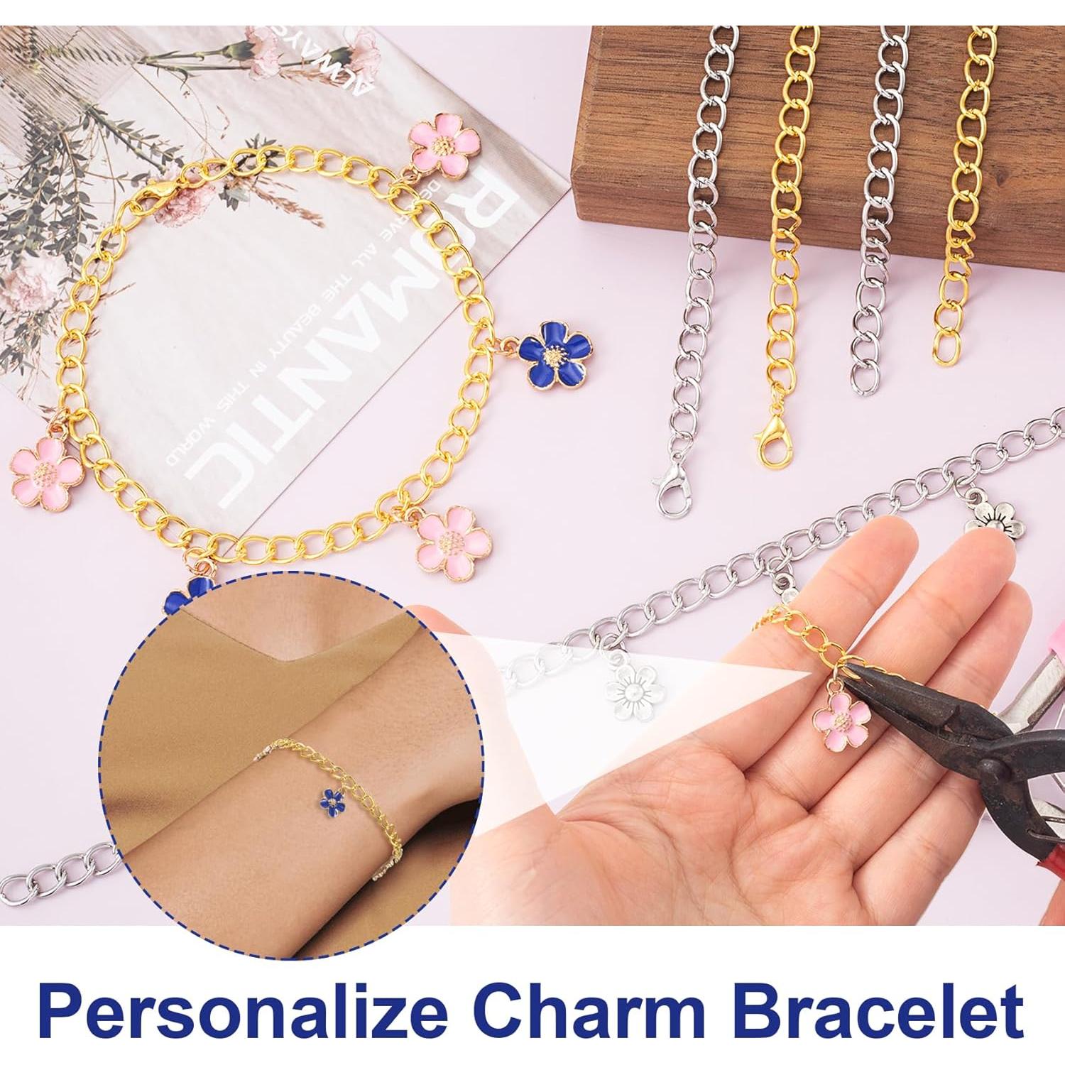 Cadena de Pulsera SmallCat 6PCS Aleación Oro Plata 23cm