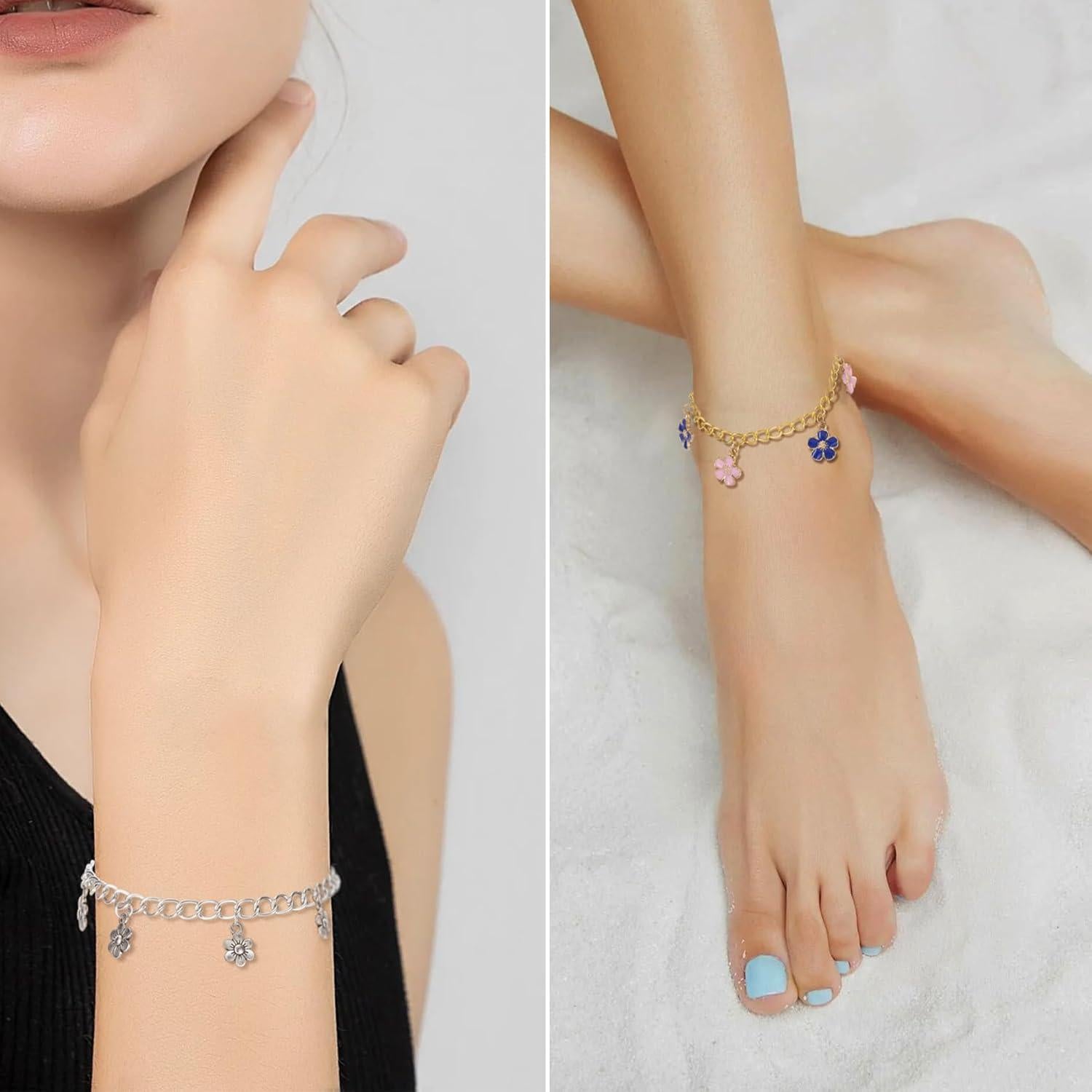 Cadena de Pulsera SmallCat 6PCS Aleación Oro Plata 23cm