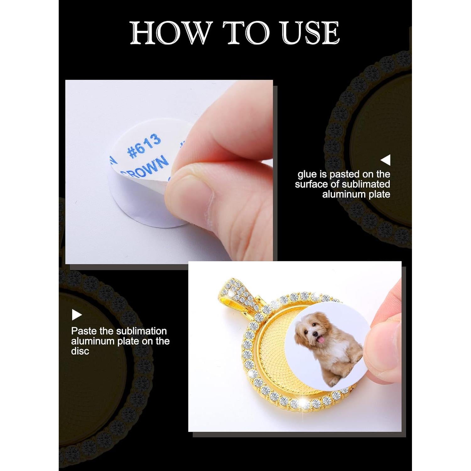 Conjunto de Colgantes de Rhinestone Fumete 24 Pcs DIY Navidad