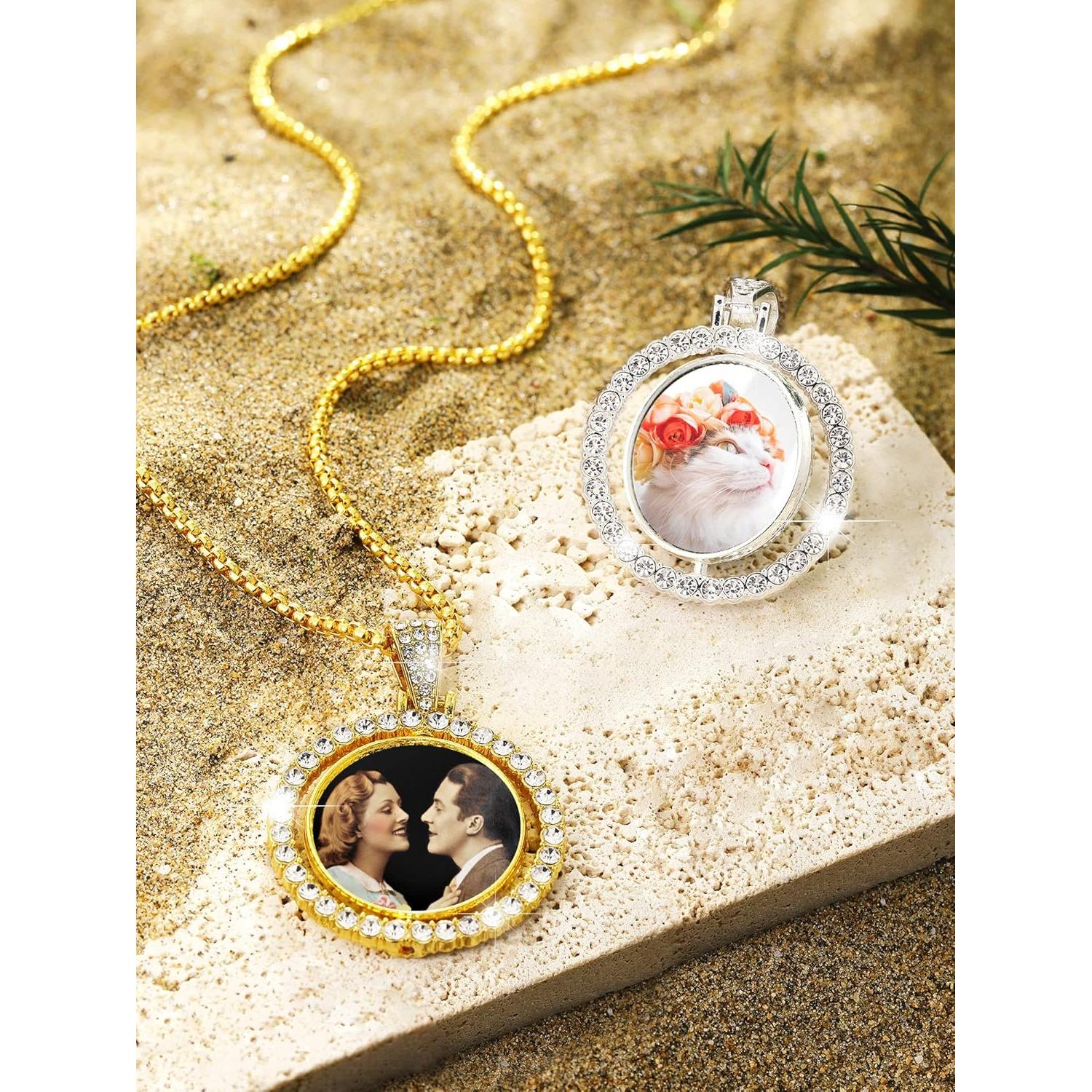 Conjunto de Colgantes de Rhinestone Fumete 24 Pcs DIY Navidad