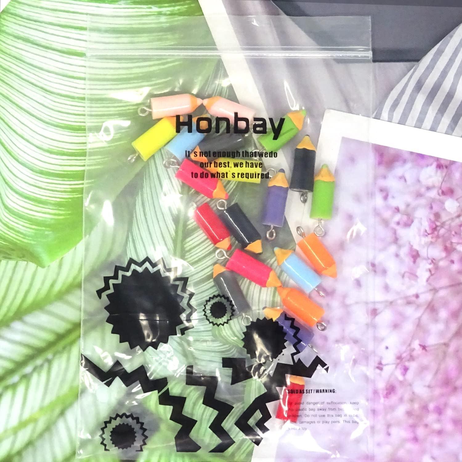 20 Colgantes de Lápiz de Resina Coloridos Honbay para Joyería