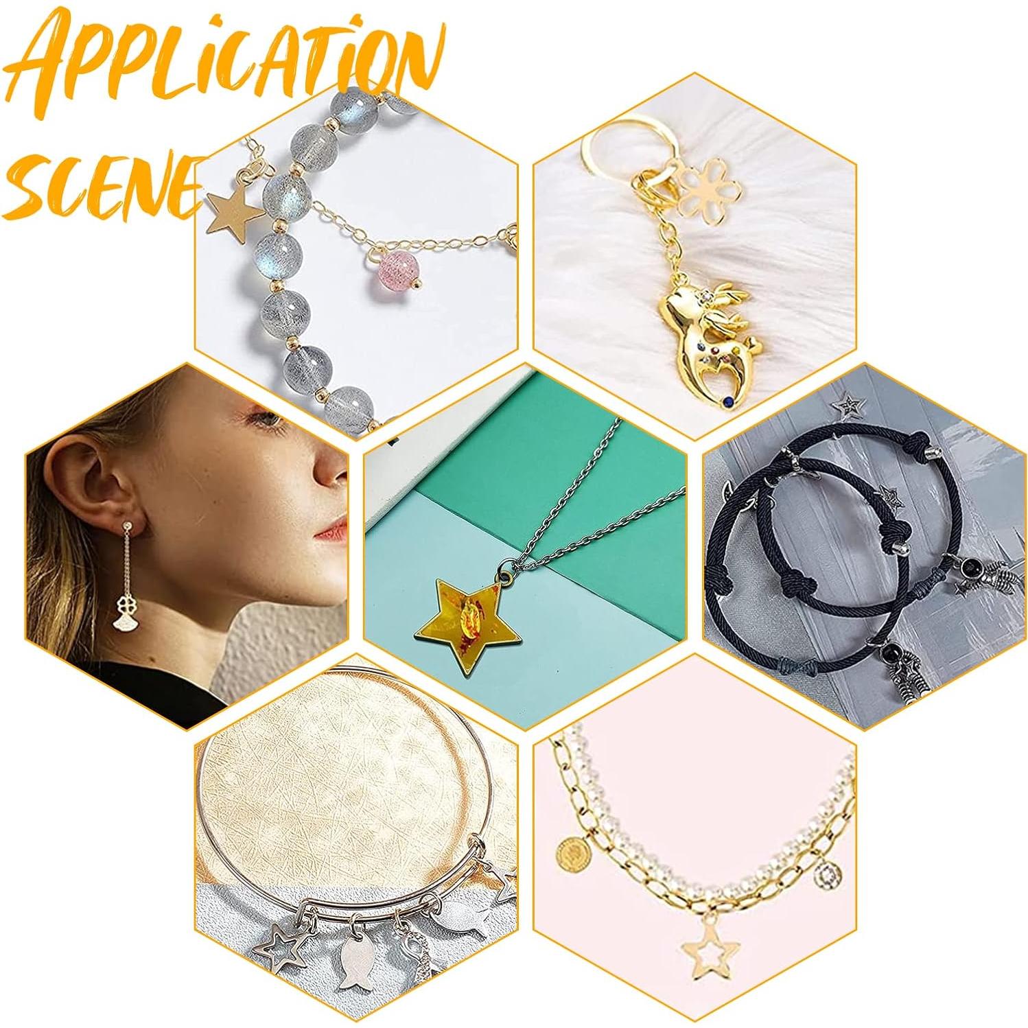 PH PandaHall 100 Piezas Bezels Abiertos Acero Inoxidable DIY