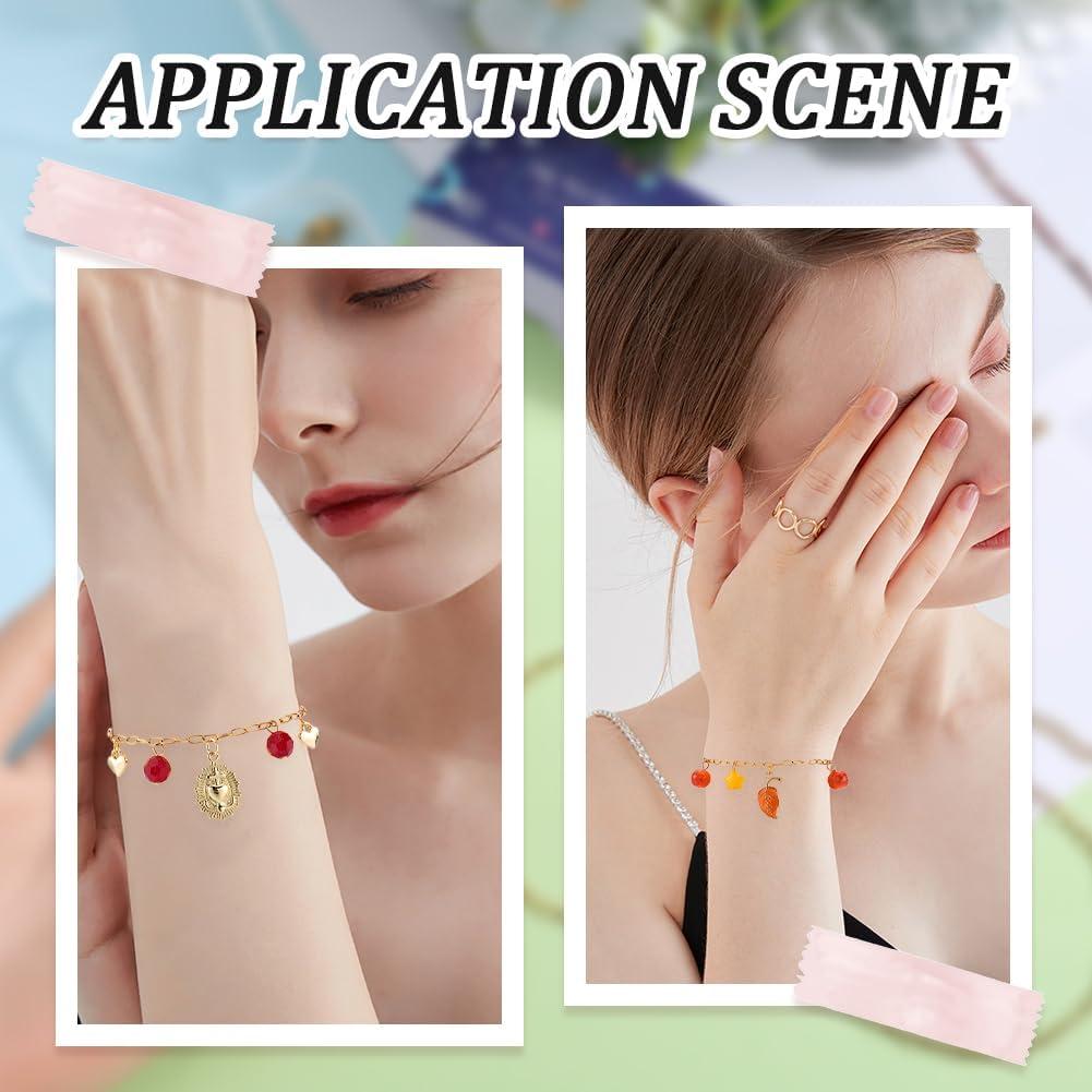 Pulseras Ajustables Doradas SUNNYCLUE 12 Pcs Acero Inoxidable