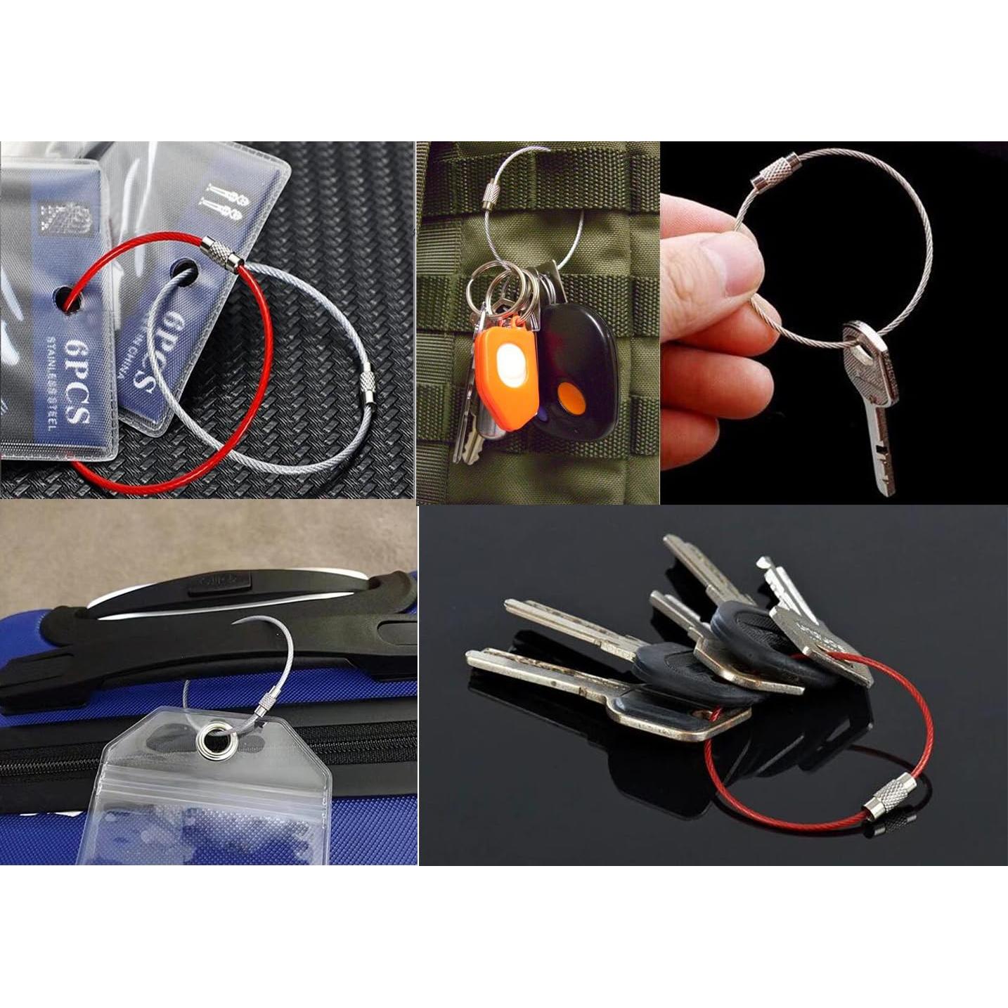 KONMAY Pulseras de Alambre Ajustables 50pcs 24cm Acero Inoxidable