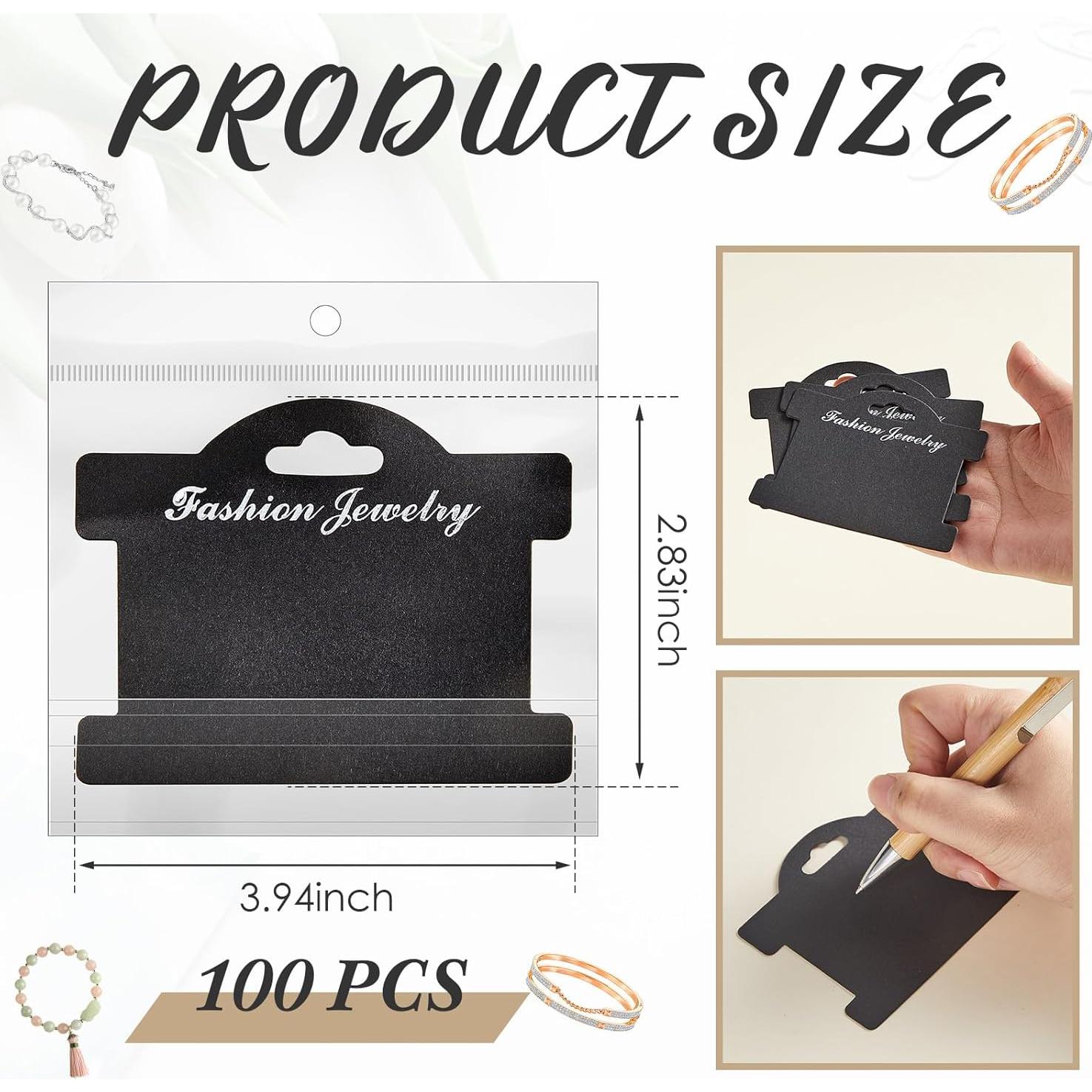 Tarjetas de Exhibición para Pulseras Fulmoon 100 Pcs 10x7.2cm
