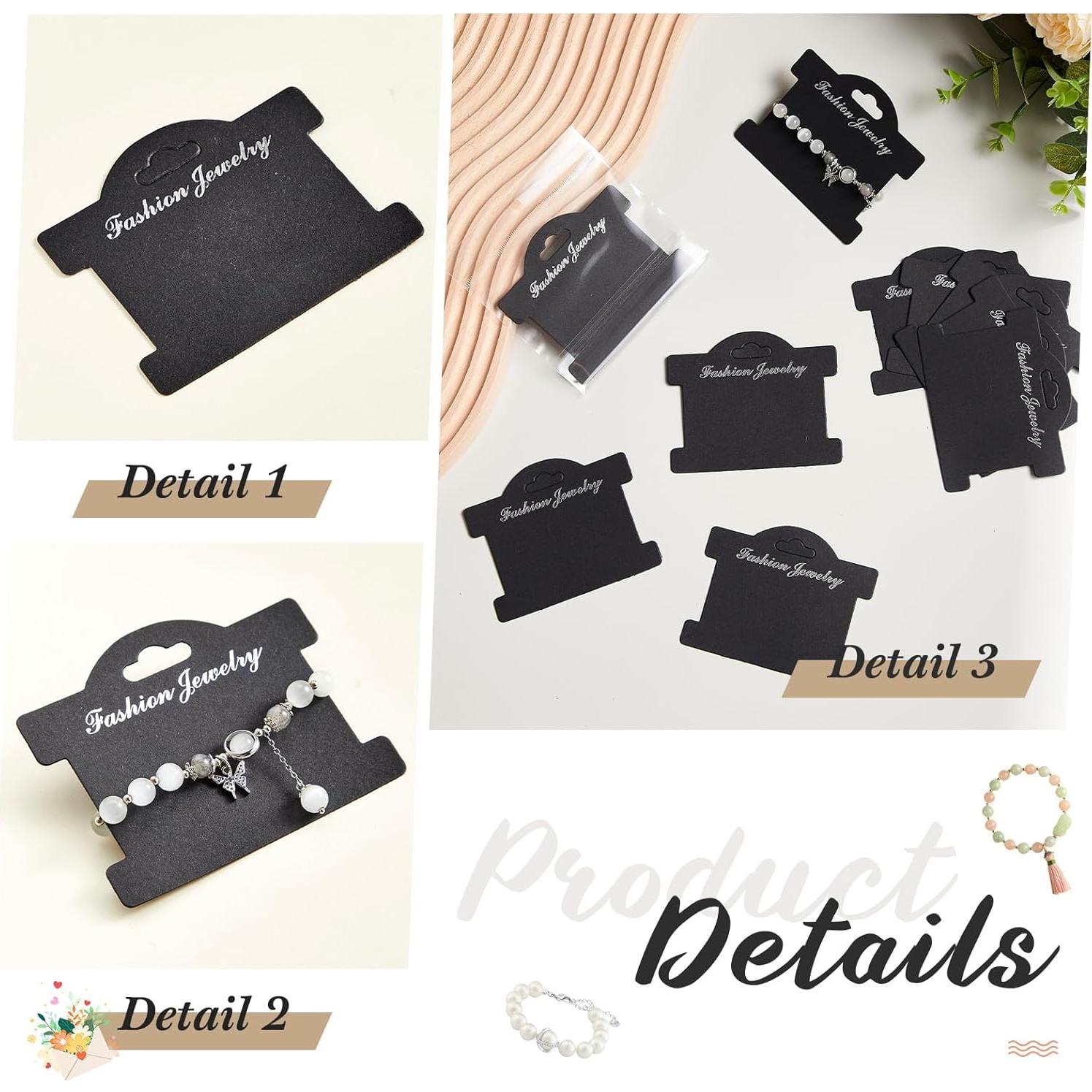 Tarjetas de Exhibición para Pulseras Fulmoon 100 Pcs 10x7.2cm