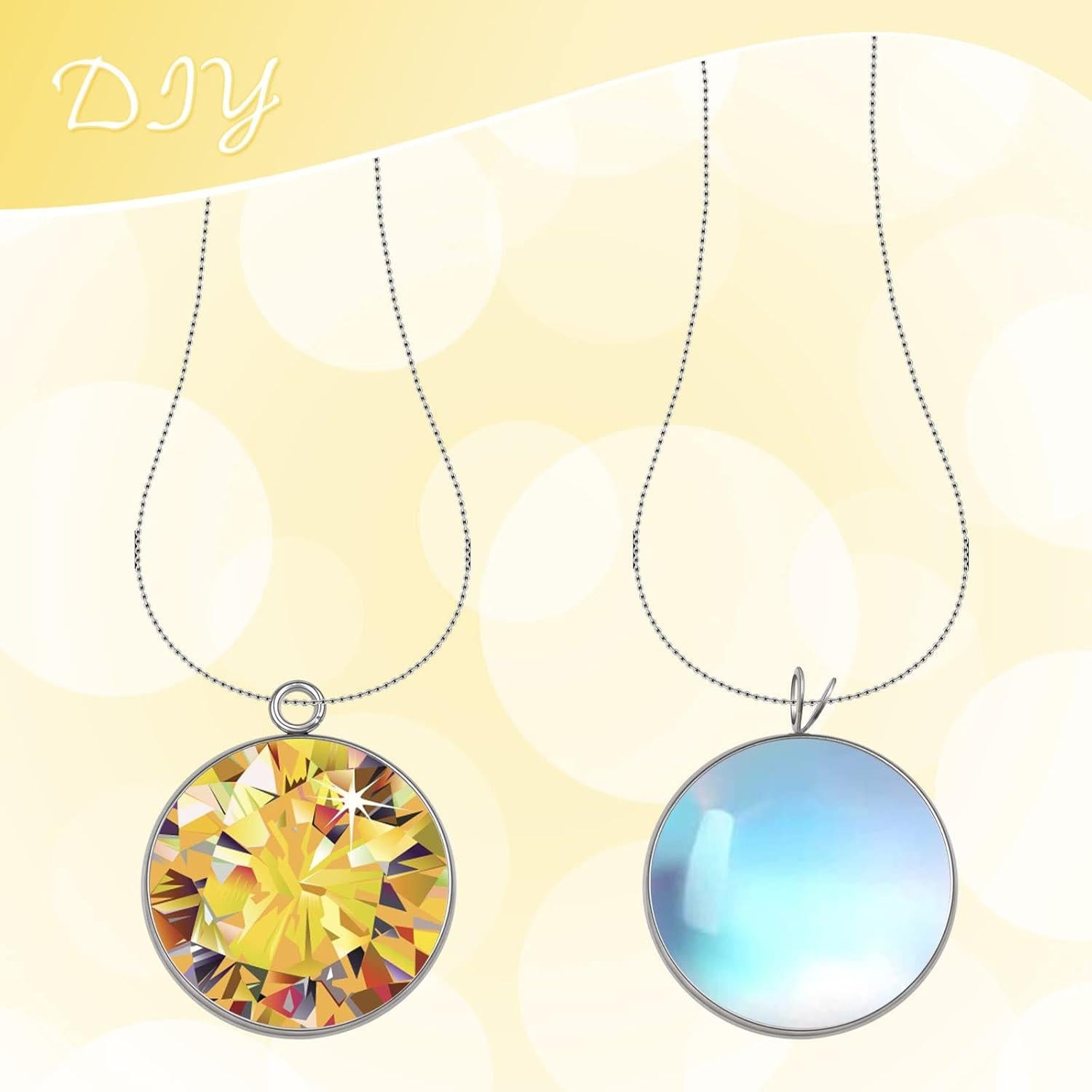 20 Bandejas de Colgante Redondas KMOSPAD 25 mm Acero Inoxidable