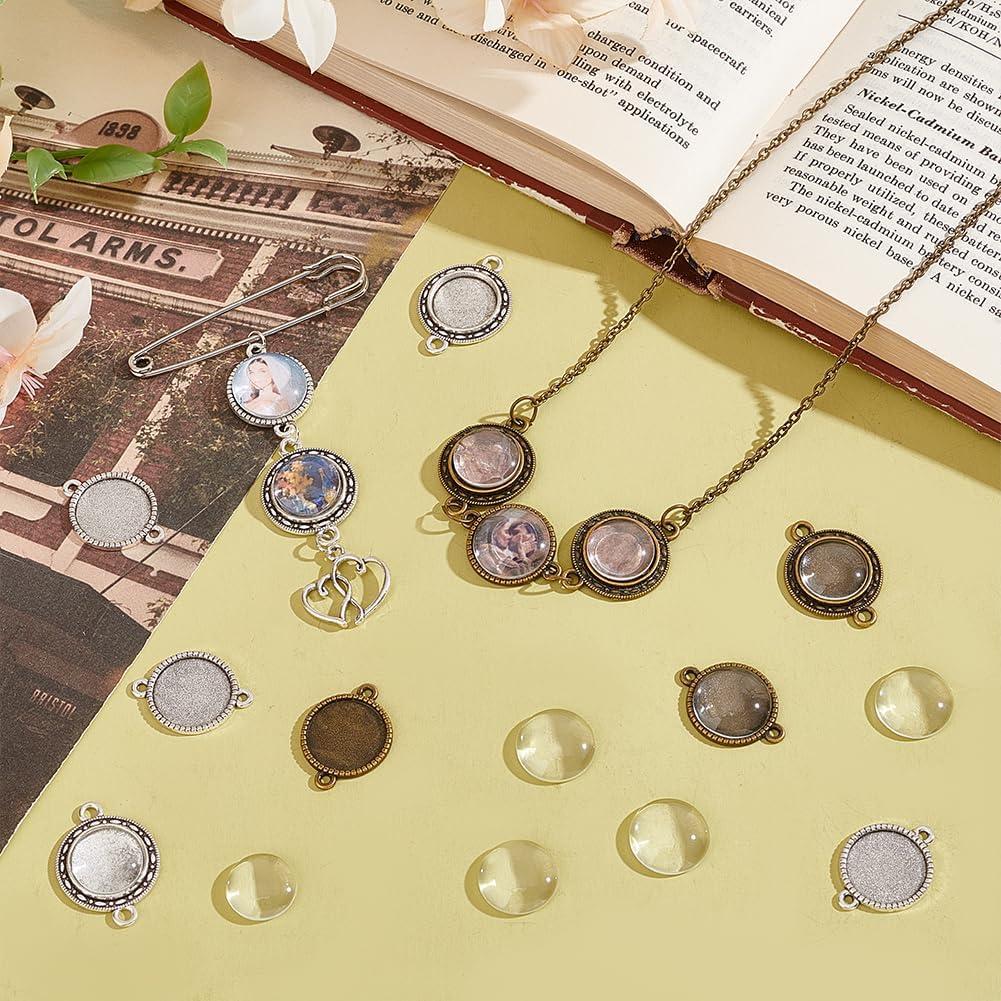 Pendientes de Aleación PH PandaHall 32 Pcs 14-16mm Vidrio