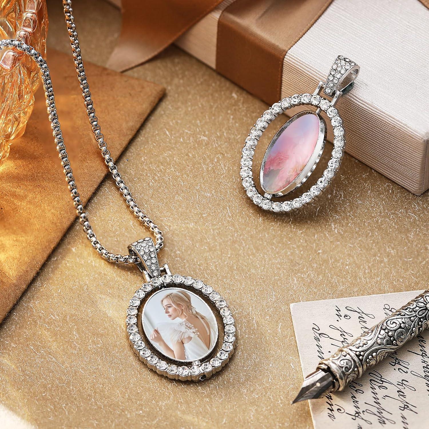 Juego de Colgantes de Rhinestone Junkin 24 Piezas para Sublimación