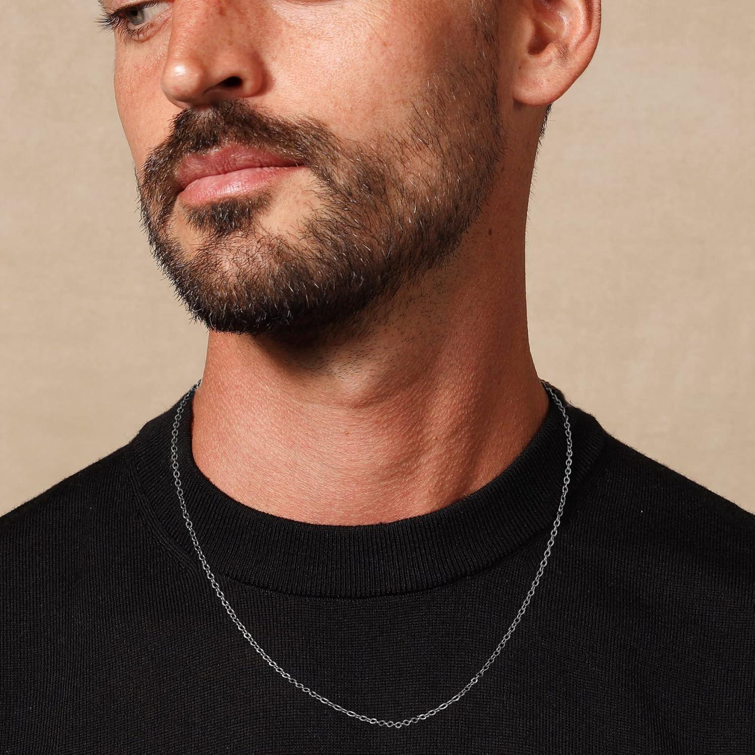 Cadena de Acero Inoxidable Dorada 24 Pcs 45.72 cm 2mm Lezam