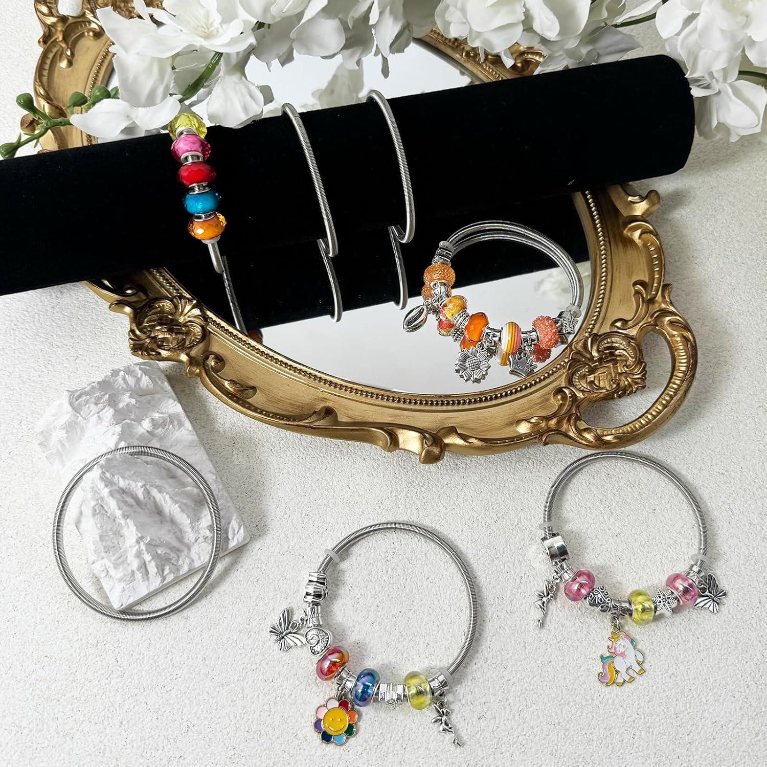 Exway 20 Pulseras Expandibles de Plata Ajustables para DIY