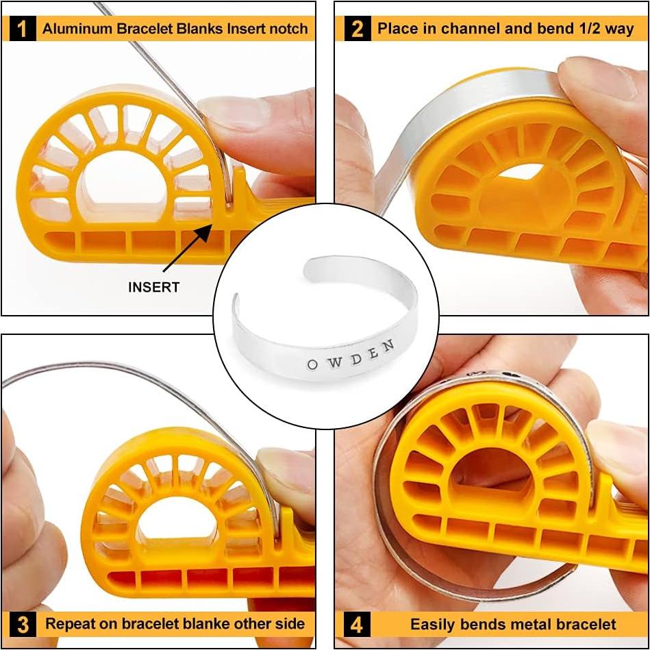 Plantillas de Pulsera OWDEN de Aluminio 10 Piezas 1.59x15.24 cm