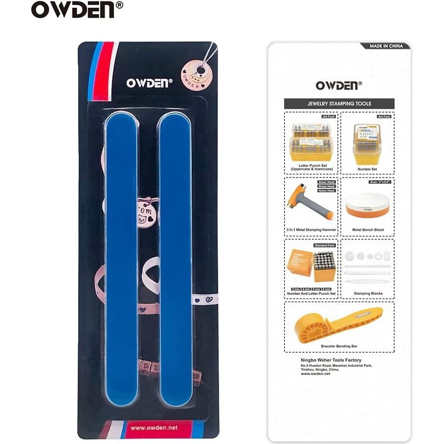 Plantillas de Pulsera OWDEN de Aluminio 10 Piezas 1.59x15.24 cm