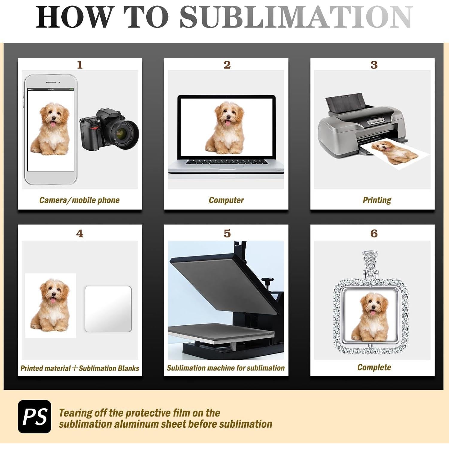 Conjunto de Colgantes de Estrás Junkin 24 Pcs para Sublimación