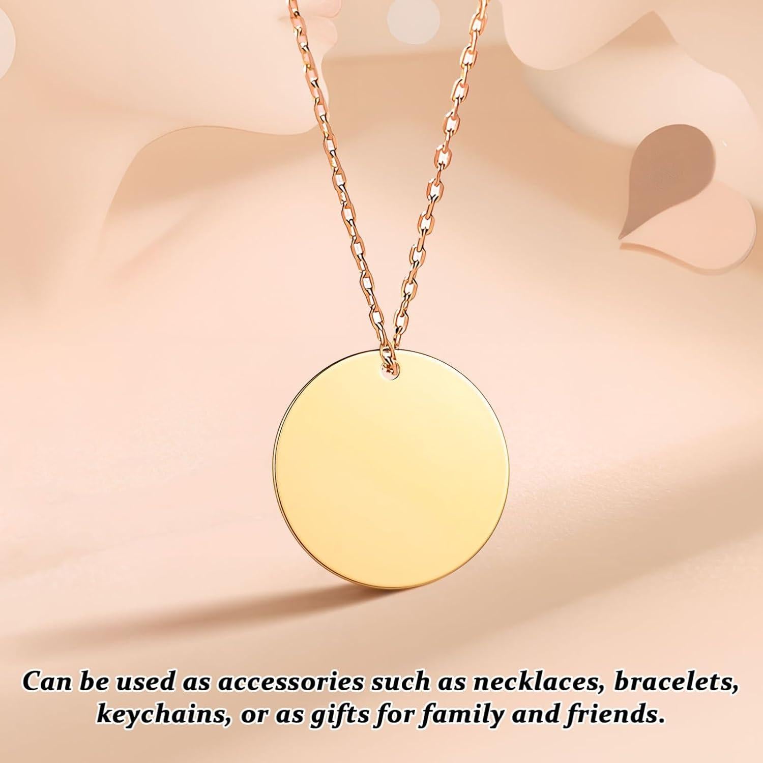 Etiquetas Metálicas en Blanco STOBOK 10 Pcs 2.99 cm para Joyería