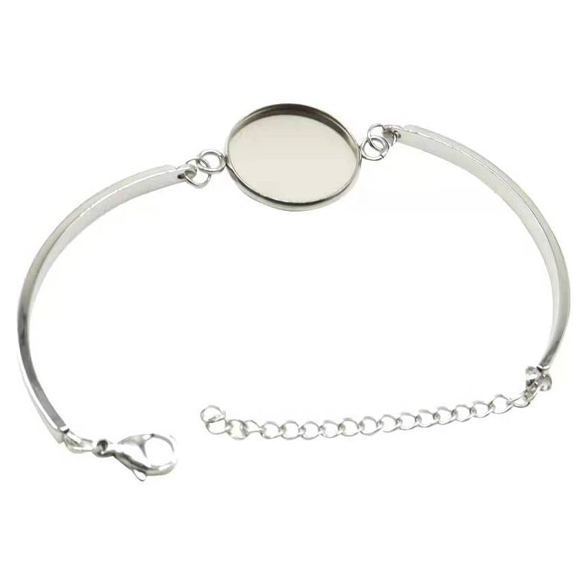 Kit de Pulseras DIY SHUNAE 10pcs Acero Inoxidable 20mm