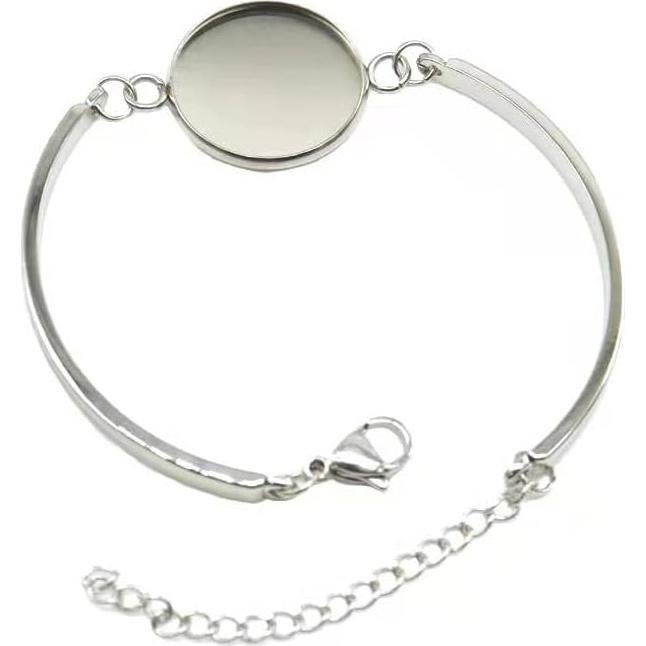 Kit de Pulseras DIY SHUNAE 10pcs Acero Inoxidable 20mm