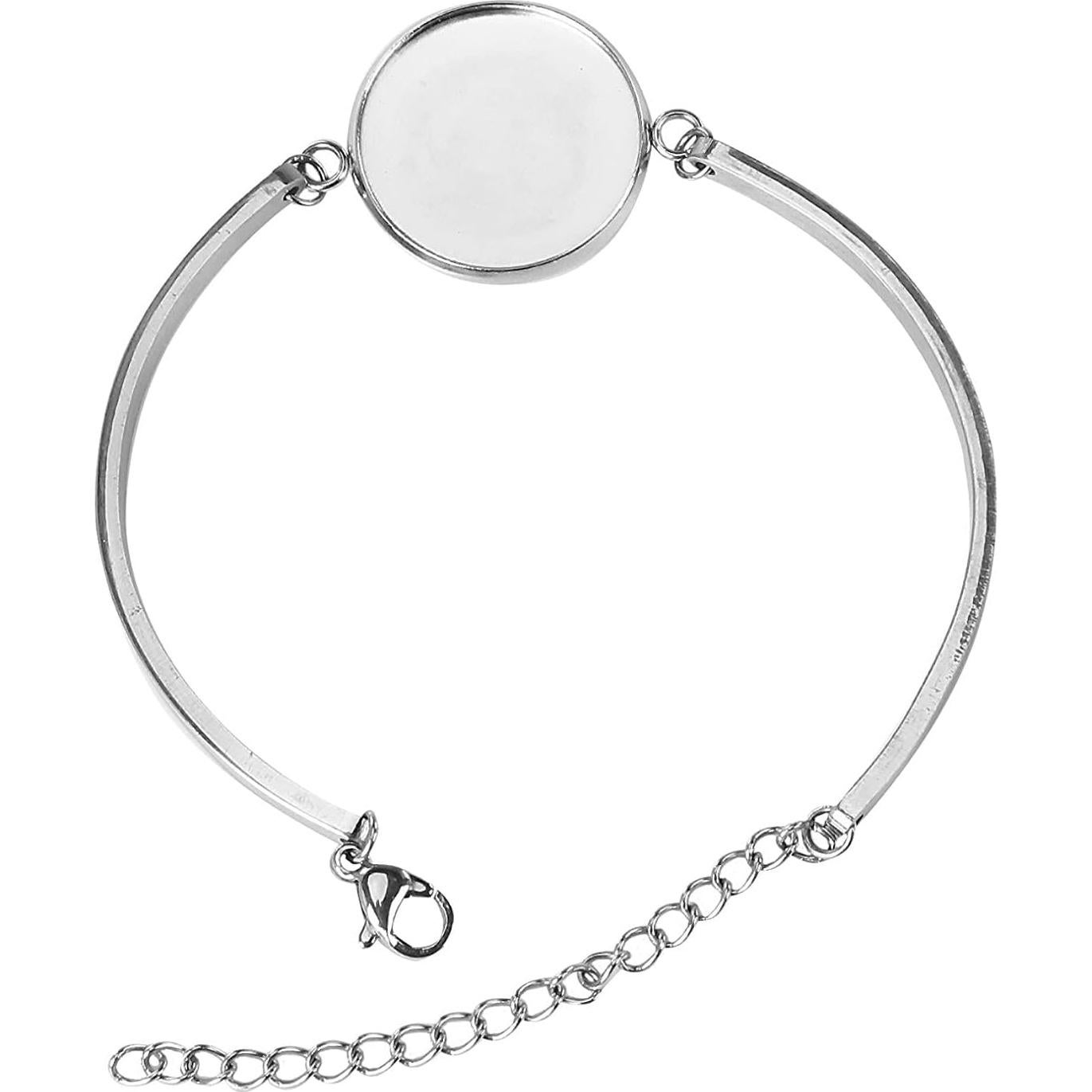 Kit de Pulseras DIY SHUNAE 10pcs Acero Inoxidable 20mm