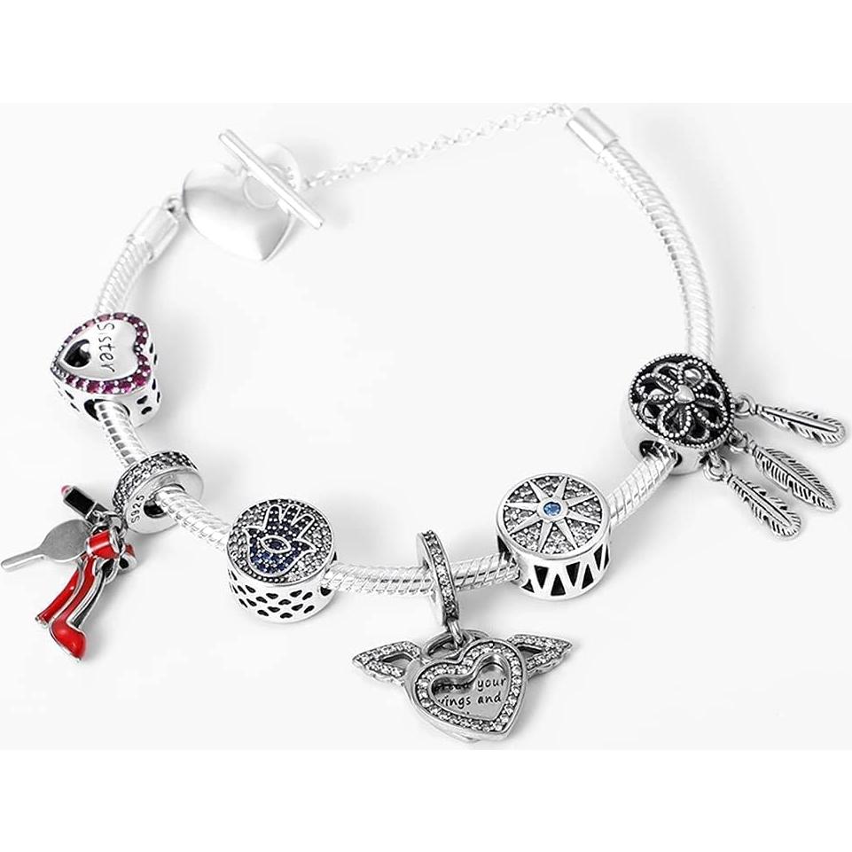 Pulsera de Cadena de Serpiente KUNSIR Plata Esterlina 925 17cm