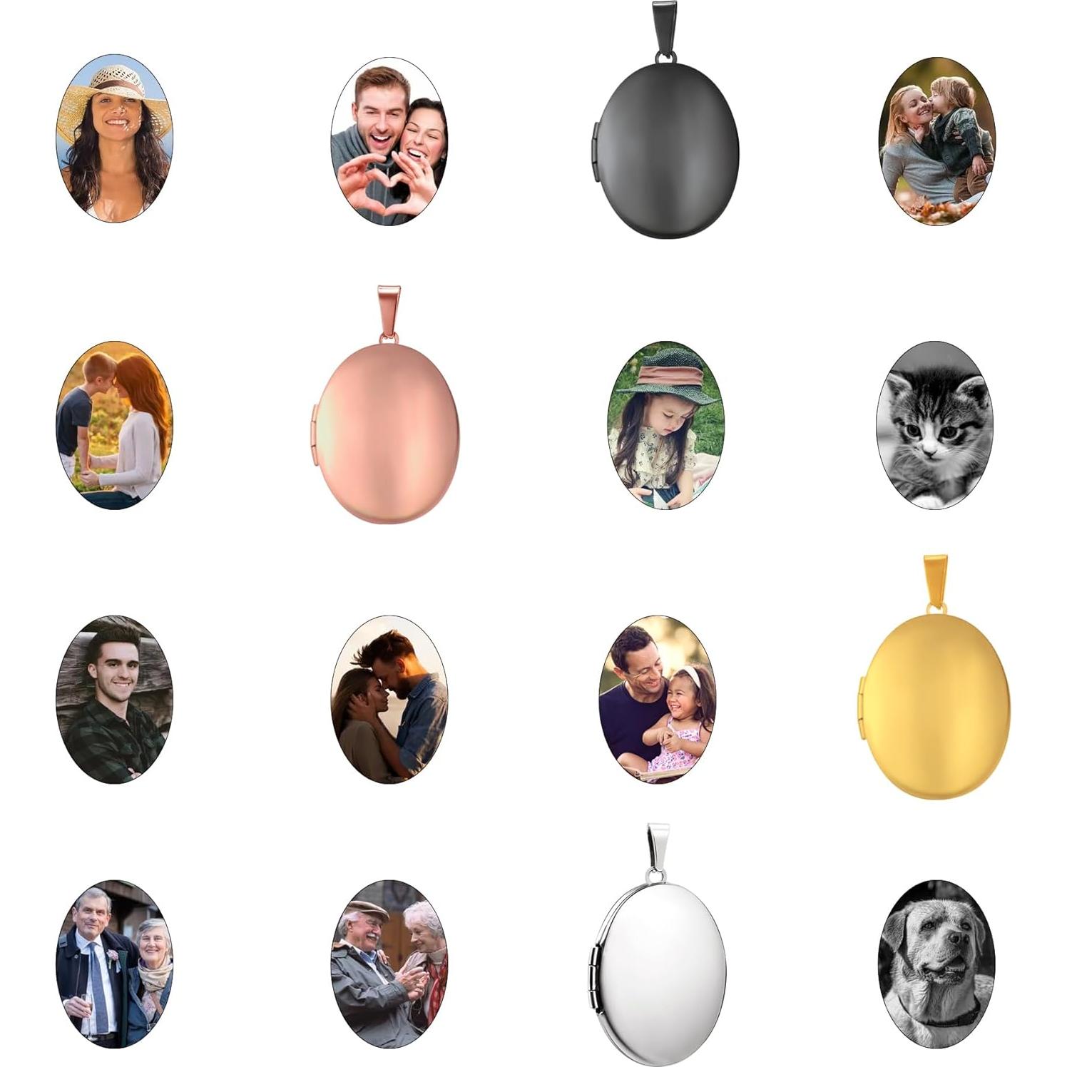 Collar medallón PHOCKSIN acero inoxidable para mujeres