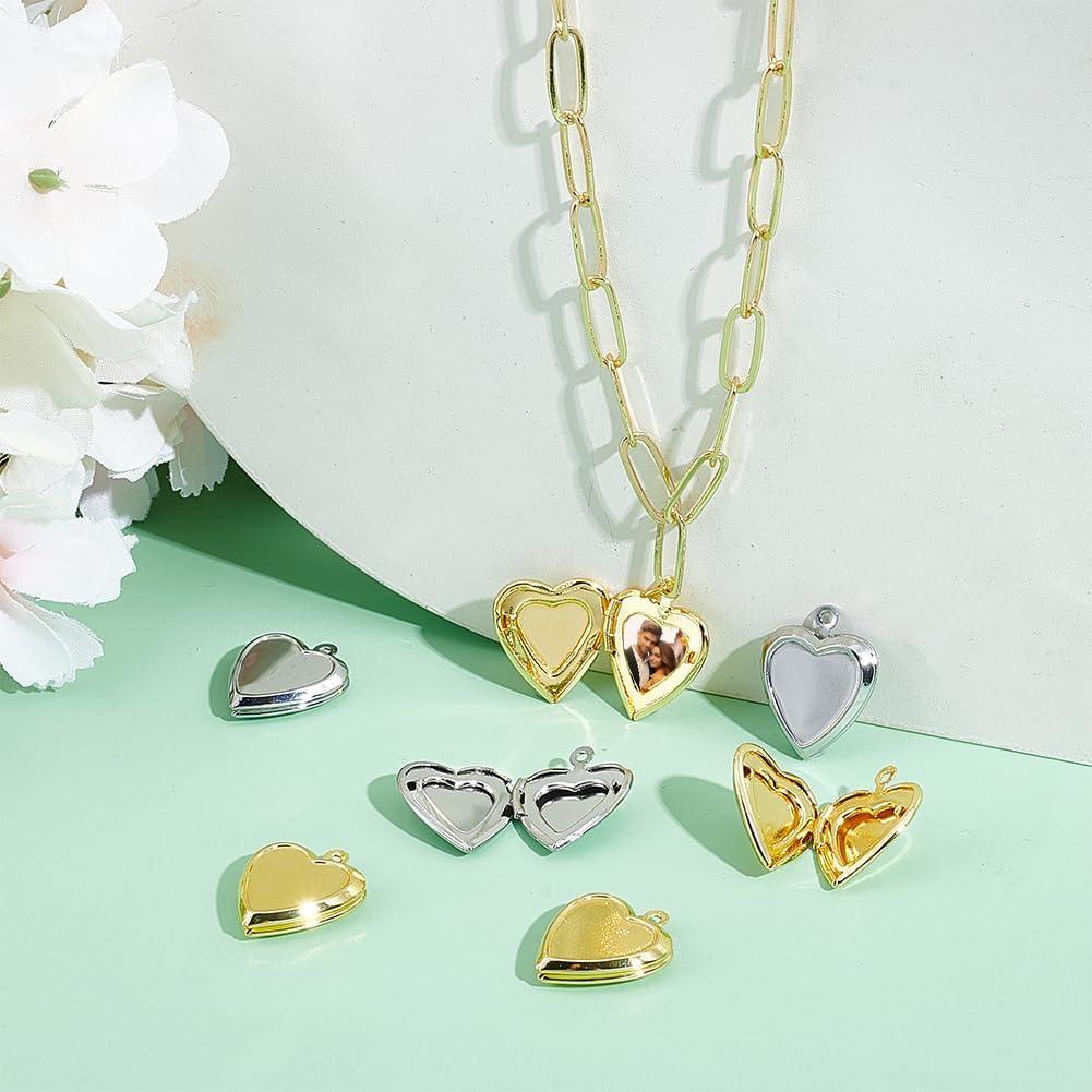 Colgantes de Foto Corazón 18K UNICRAFTALE 16 Piezas