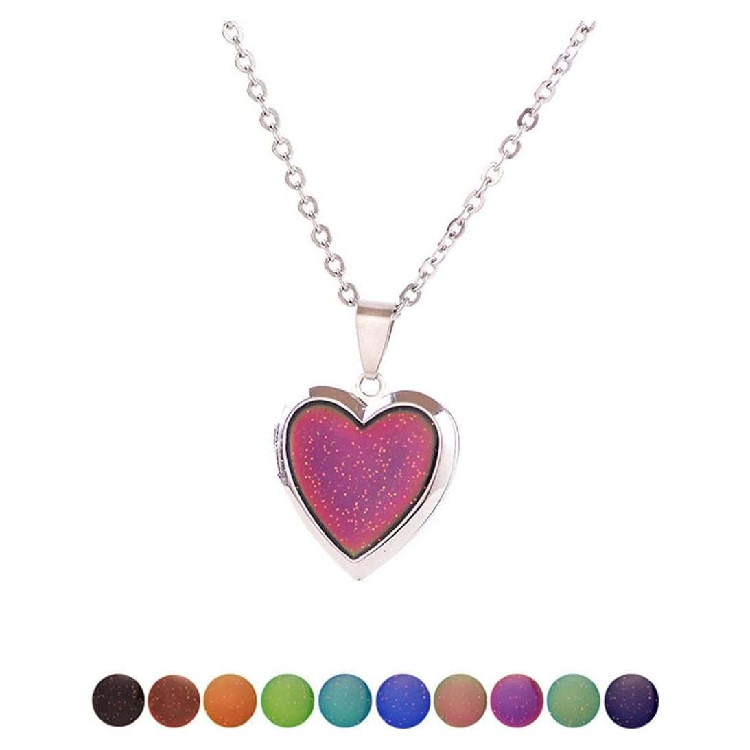 Collar Colgante Cambiante de Color Aleación Acero Inoxidable