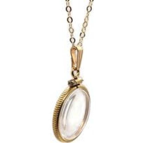 Locket de 18mm en oro de 14k con anilla y destornillador gratis