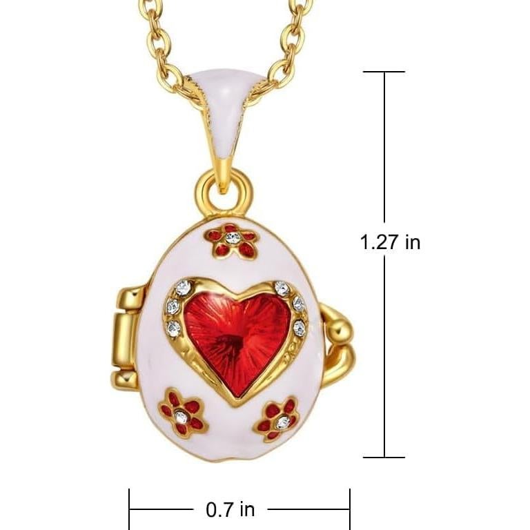 Collar Colgante Vintage de Esmalte para Mujeres - 45.7 cm