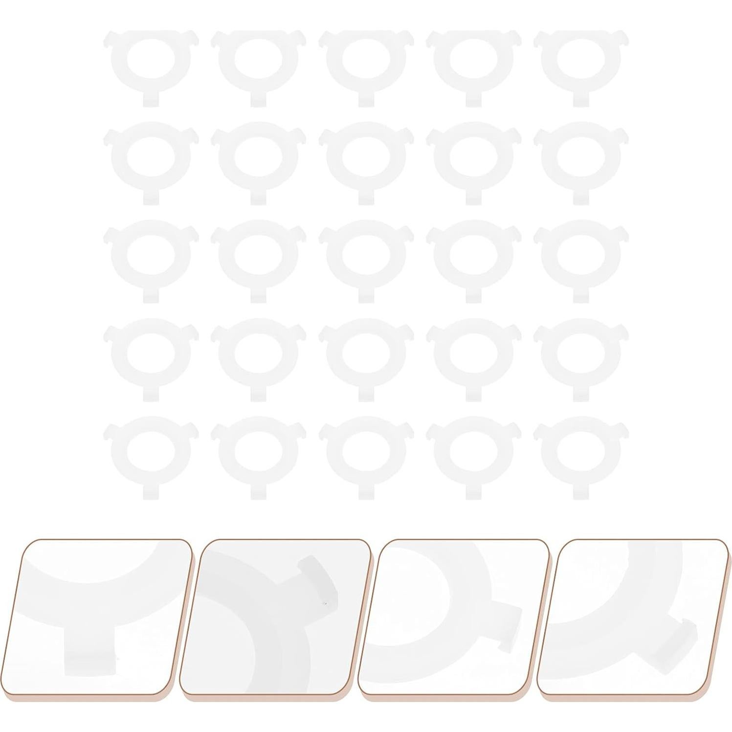 50 Anillos Adaptadores de Pantalla de Lámpara E27 a E14 Balacoo