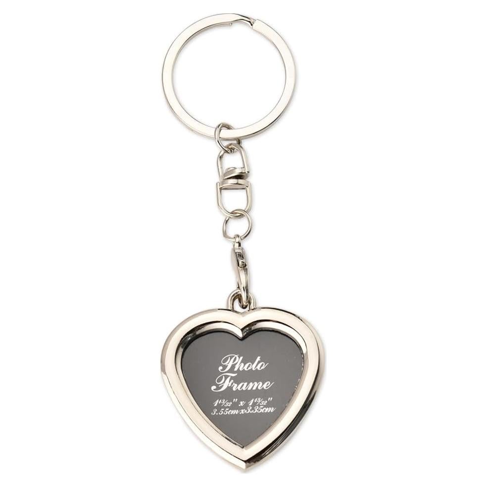 Llavero Marco de Fotos Yaozeio Corazón 60mm para Mujeres y Hombres
