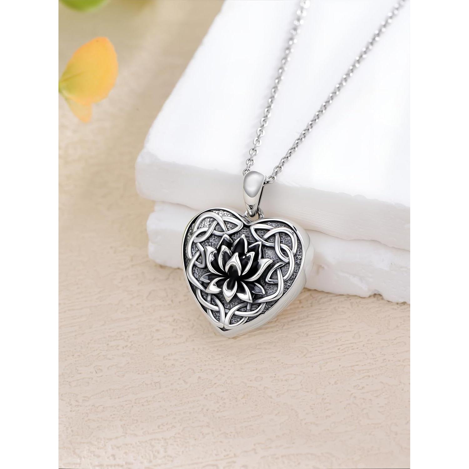 Collar medallón plateado personalizado Dorunmo 925 para fotos