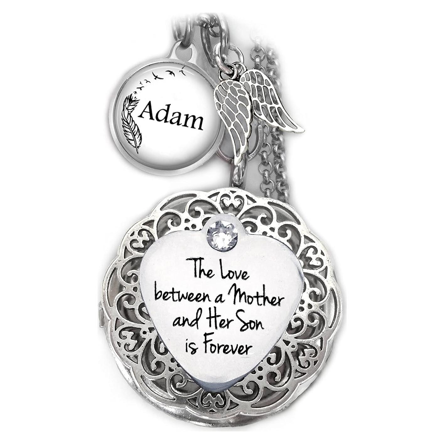 Collar Medallón Madre e Hijo Acero Inoxidable Personalizado