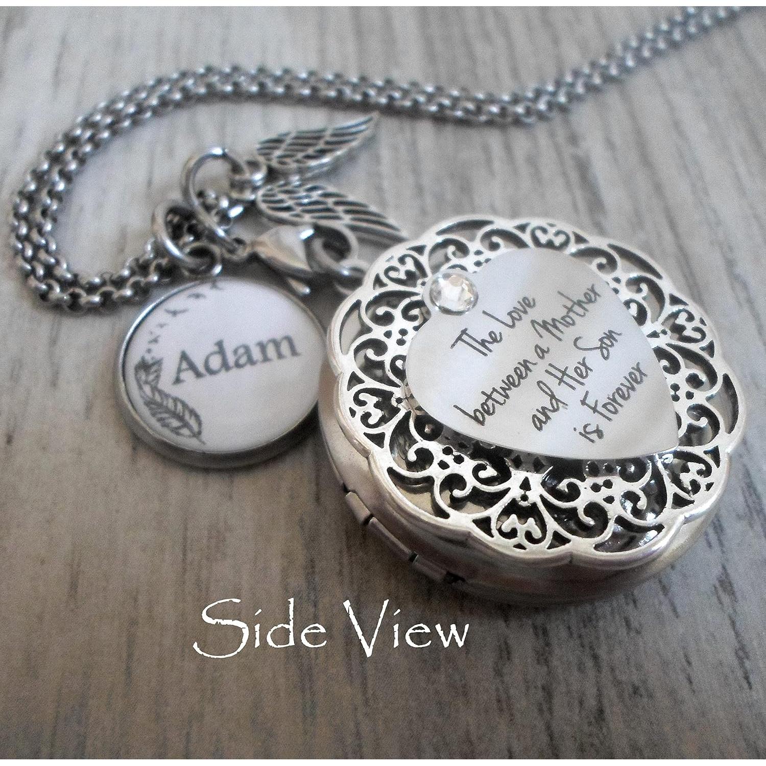 Collar Medallón Madre e Hijo Acero Inoxidable Personalizado