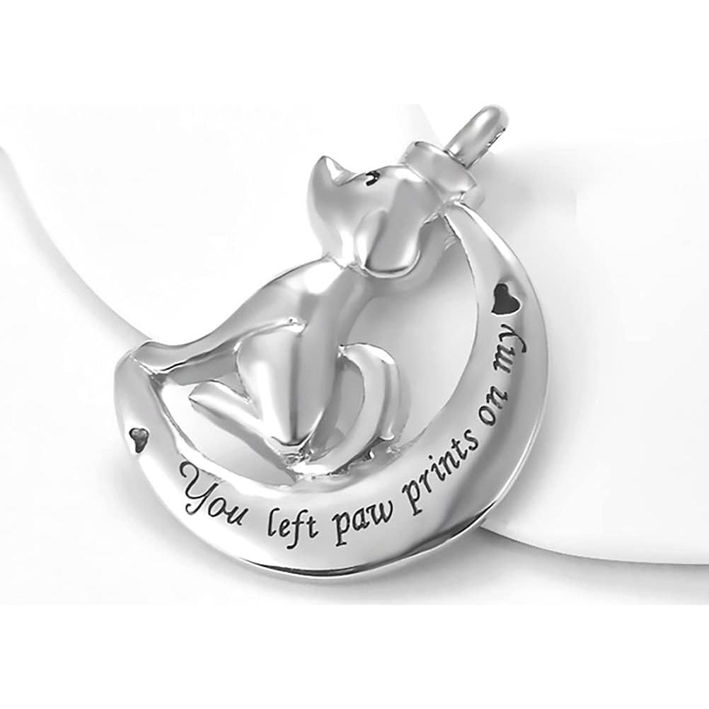 Collar Urna de Cenizas para Mascotas DWJSu - Acero Inoxidable