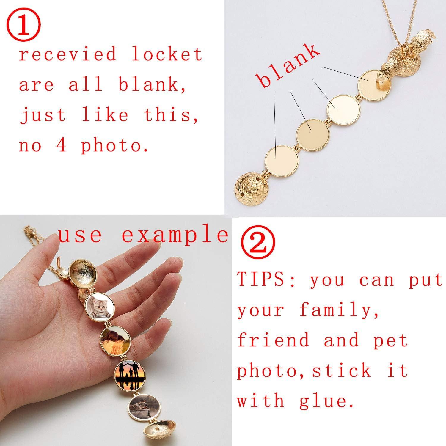 Collar Locket de Foto Sisadodo para Mujeres - Acero Inoxidable