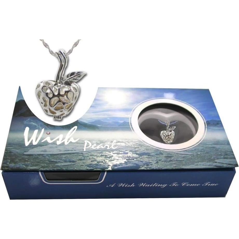 Collar de Manzana Pearlina con Perla Cultivada y Cadena 45.72 cm