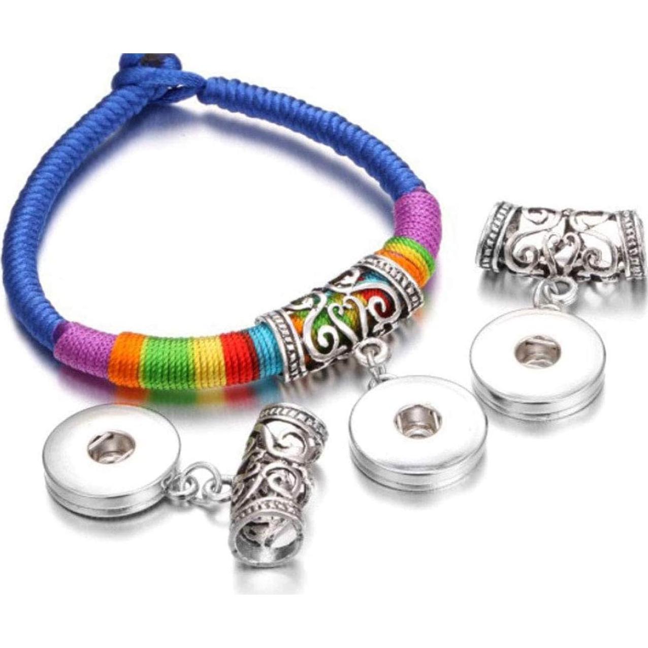 12 Piezas Base Colgante Snap Gewene para Joyas DIY