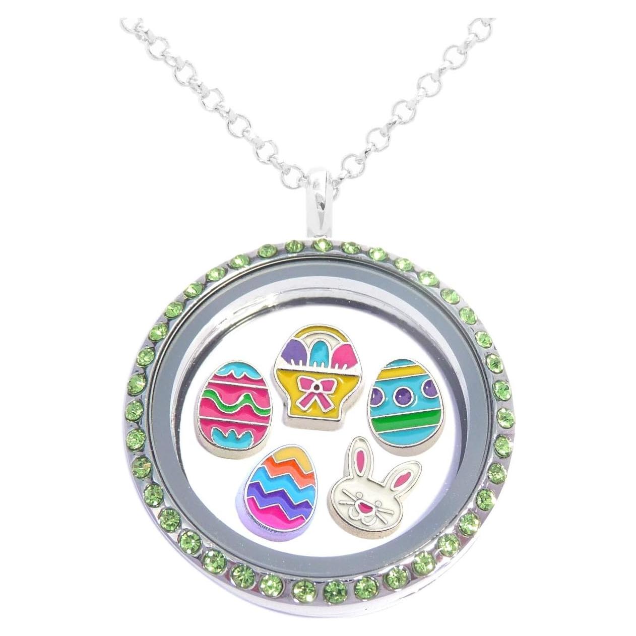 Conjunto de Medallones Flotantes de Pascua Nuevos Encantos