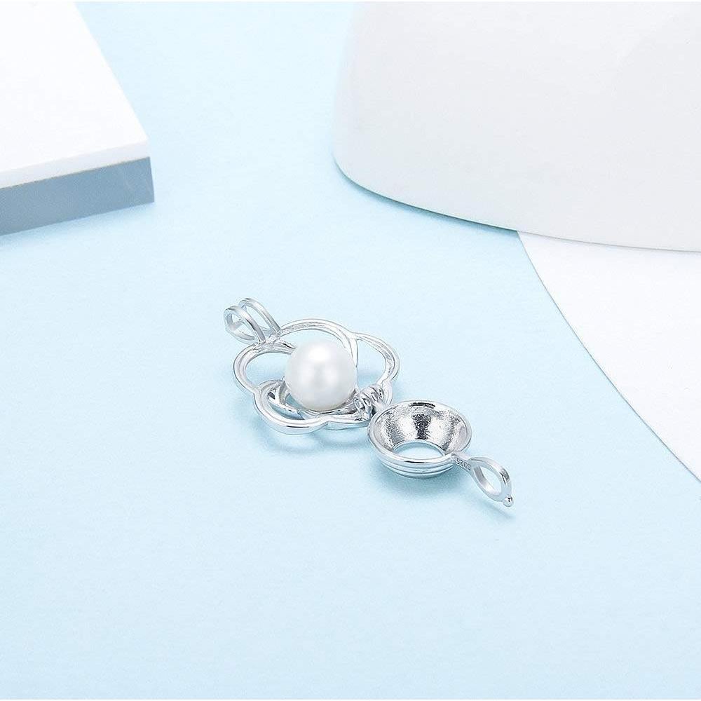 Colgante de Jaula de Rosa LGSY en Plata Esterlina 925