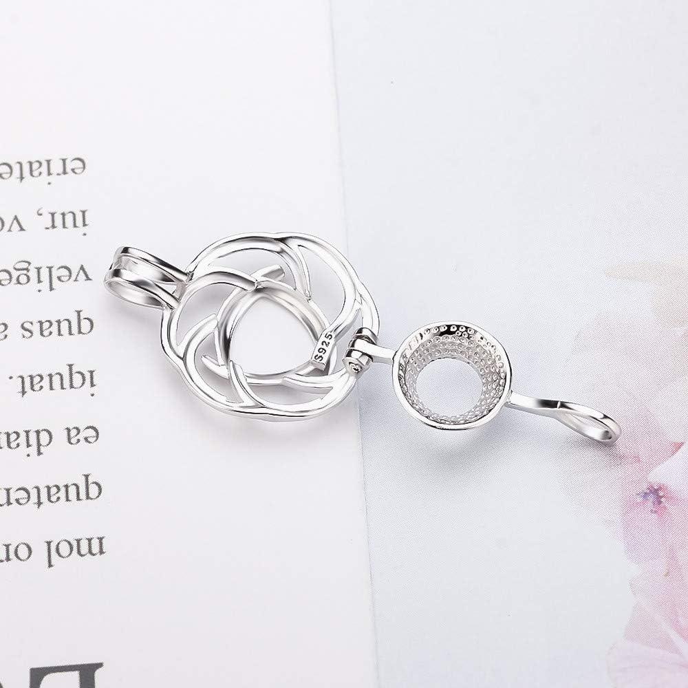 Colgante de Jaula de Rosa LGSY en Plata Esterlina 925