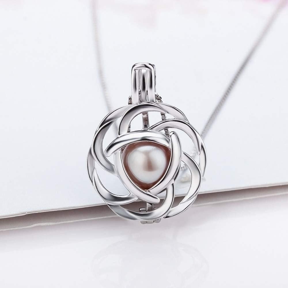 Colgante de Jaula de Rosa LGSY en Plata Esterlina 925