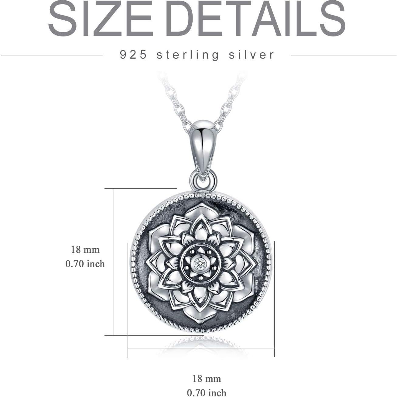 Llavero de Flor Loto Personalizado SOULMEET Plata 925 2 Fotos