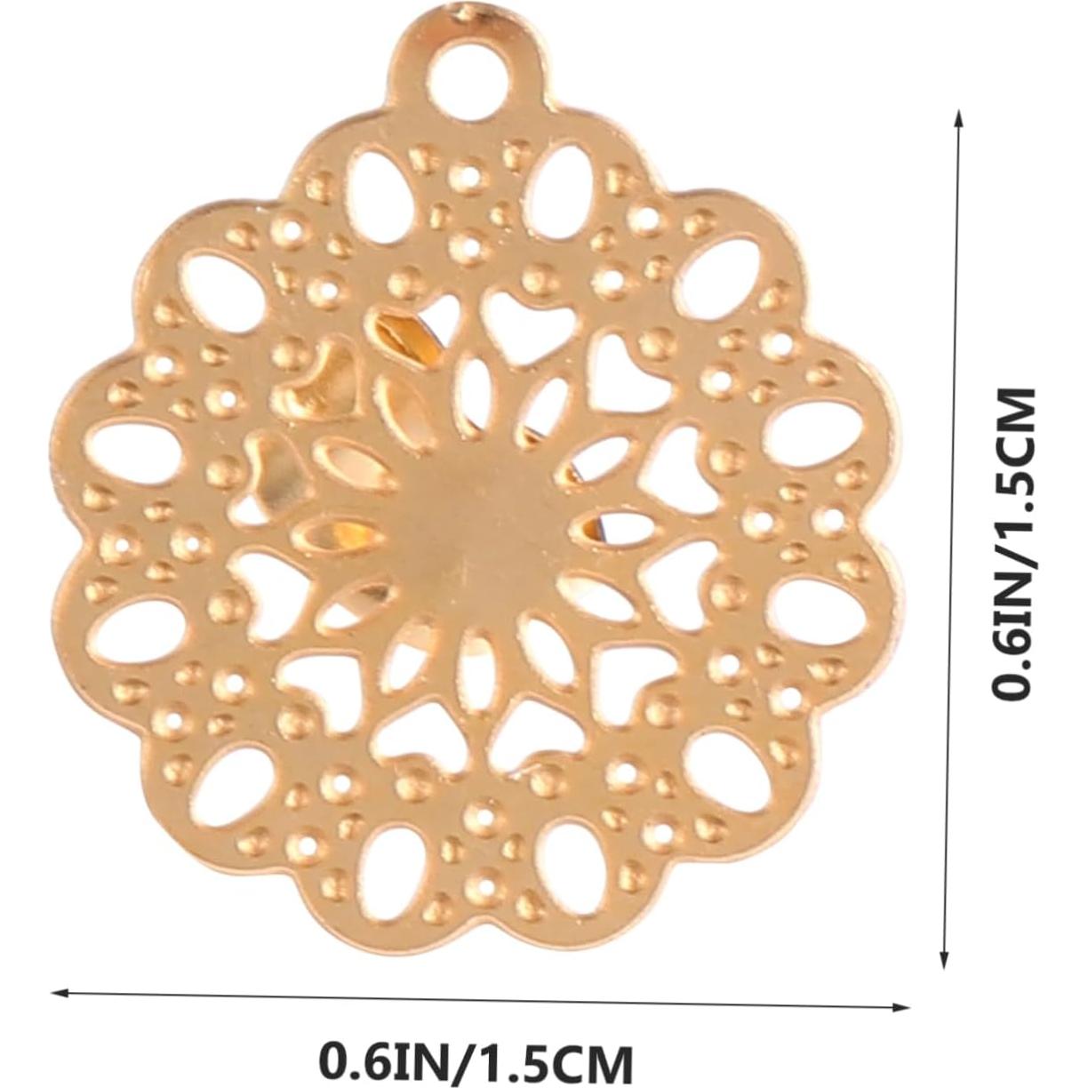 NUOBESTY 4 Pares Base para Pendientes Dorados DIY Joyería