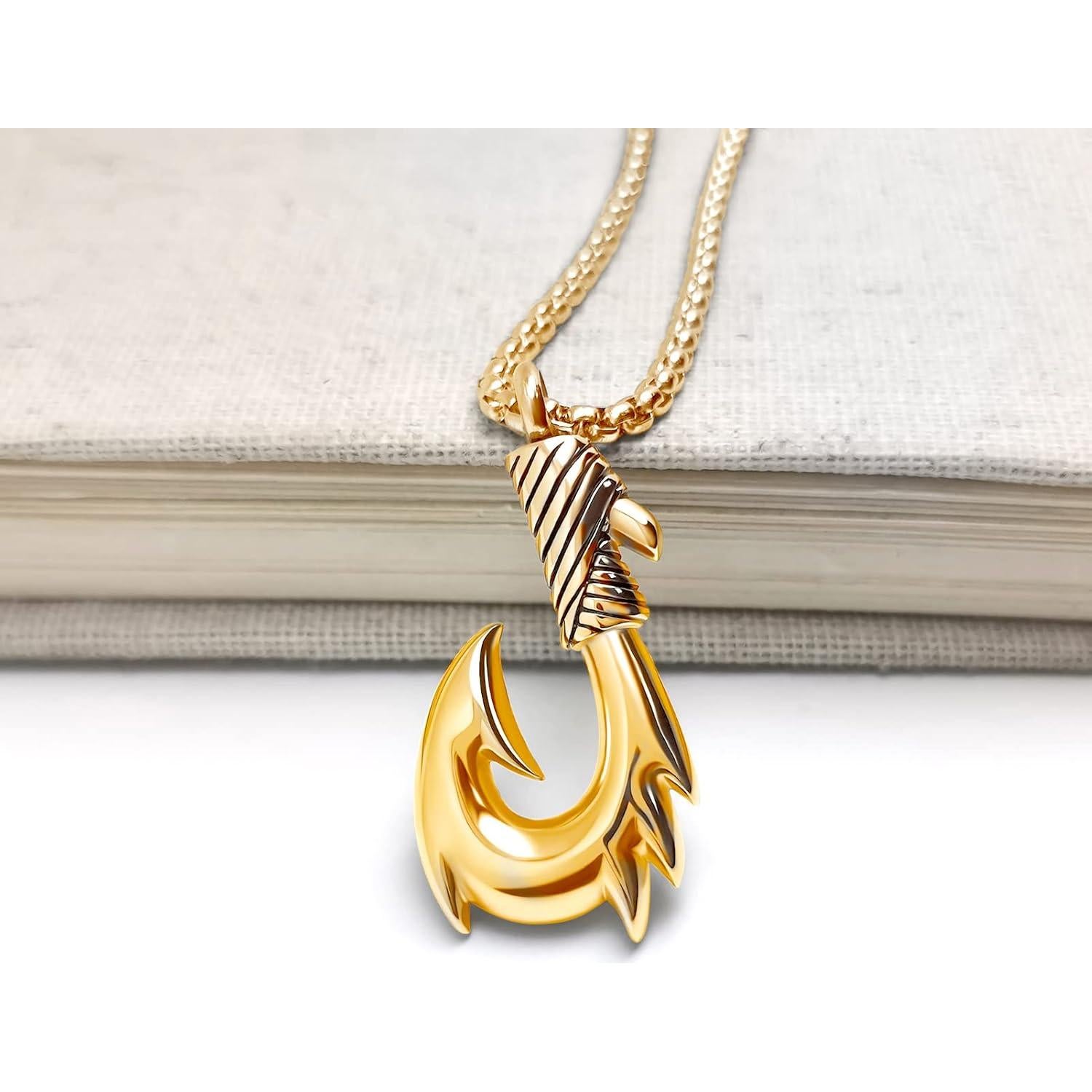 Collar de Urna de Cremación Anzuelo Maori LuxglitterLin 55 cm