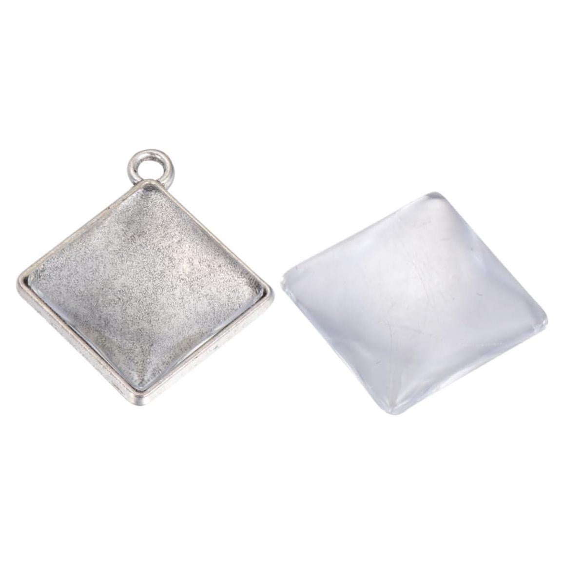 100 Piezas Colgantes Decorativos TEHAUX 5.08x5.08cm Aleación