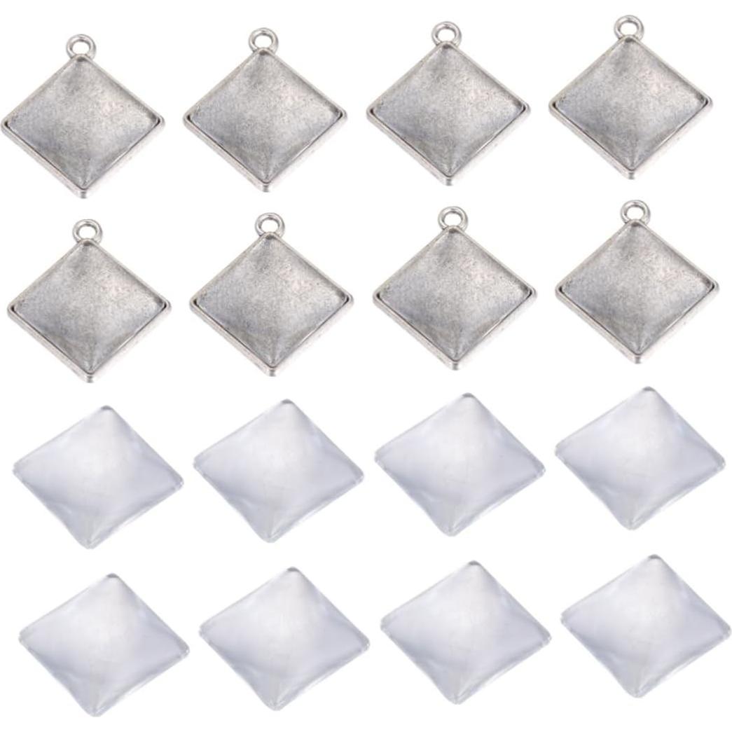 100 Piezas Colgantes Decorativos TEHAUX 5.08x5.08cm Aleación