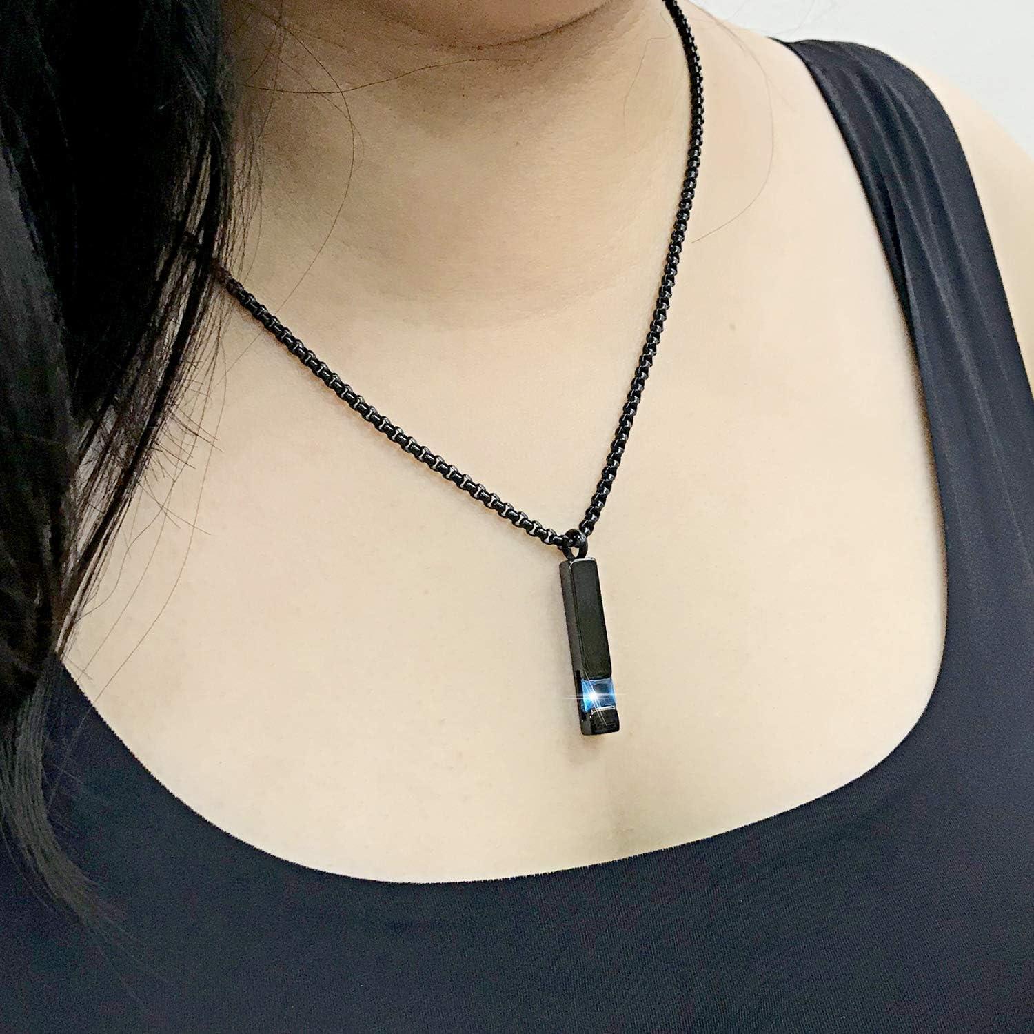 Collar de Urna de Cremación YOUFENG 3 Piezas Acero Inoxidable