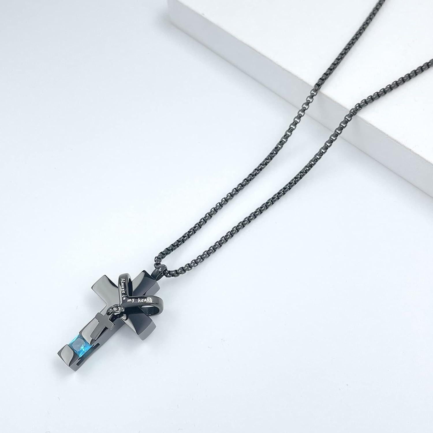 Collar de Urna de Cremación YOUFENG 3 Piezas Acero Inoxidable