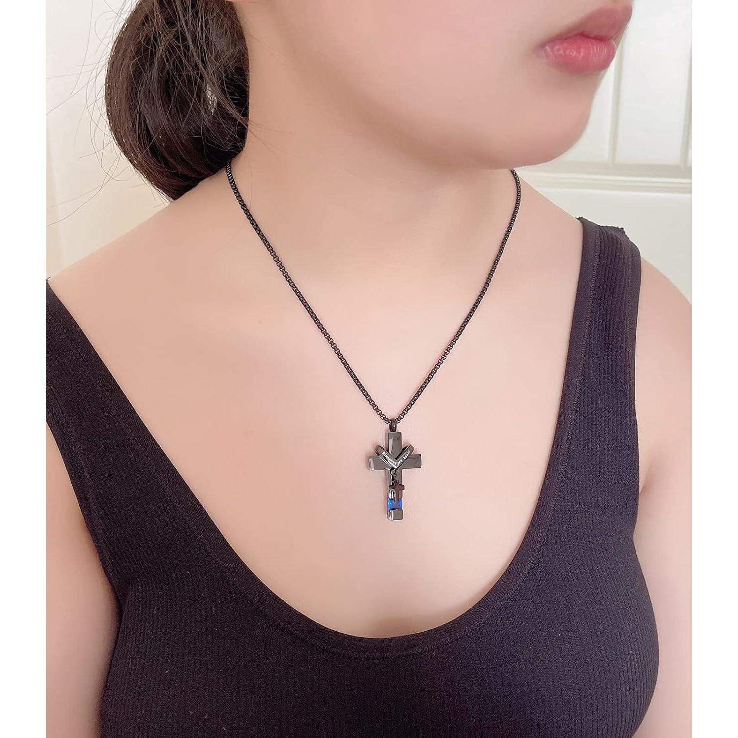 Collar de Urna de Cremación YOUFENG 3 Piezas Acero Inoxidable