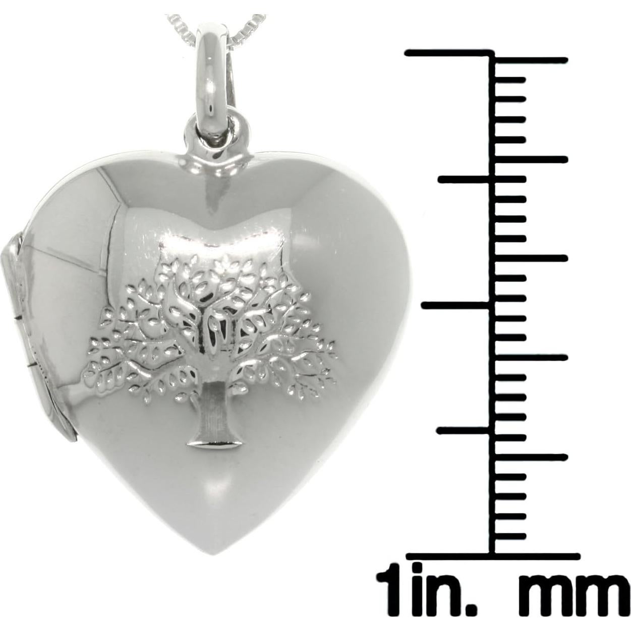 Colgante Árbol de la Vida de Plata de Ley con Cadena 45.72 cm